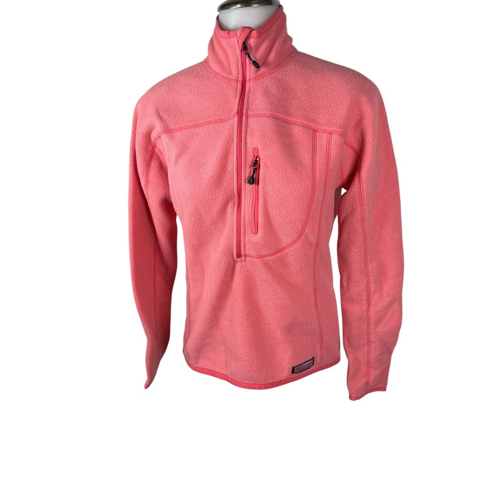Women's Vineyard Vines Martha's Vineyard Pink Fleece Quarter Zip Shirt Size XS